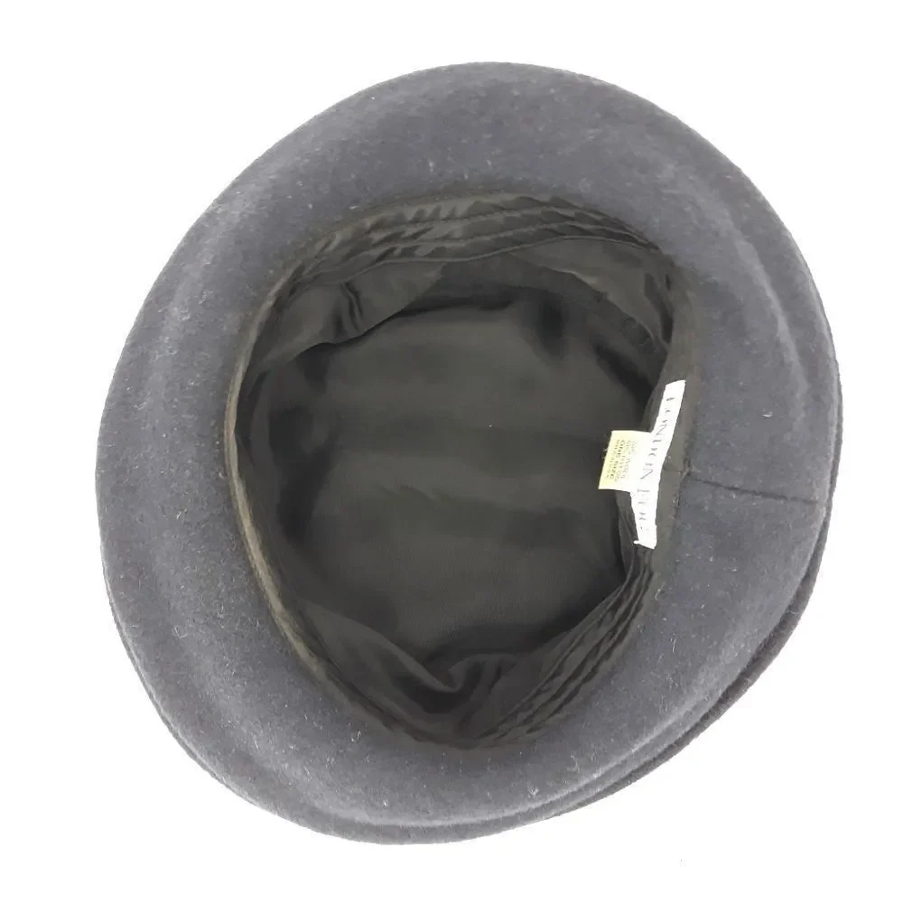 Vintage London Fog Hat Wool Bowler Top Hat Navy Made In USA One Size‎ - Picture 9 of 11